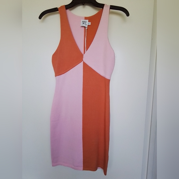 Princess Polly Dresses & Skirts - Princess Polly Sienna Mini Dress in Pink/Orange Size M/L